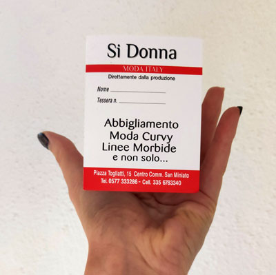 carta fedeltà Si Donna